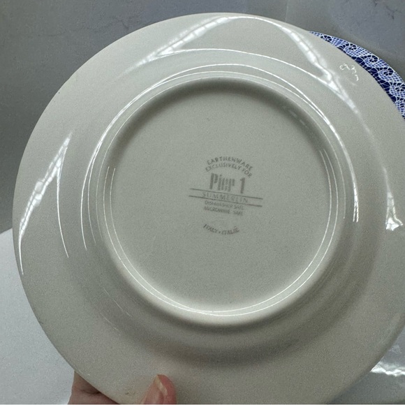 Pier 1 Summerlin Plates Mediterranean Mosiac Blue Green 7 ⅝" Set of 3 - Picture 6 of 8